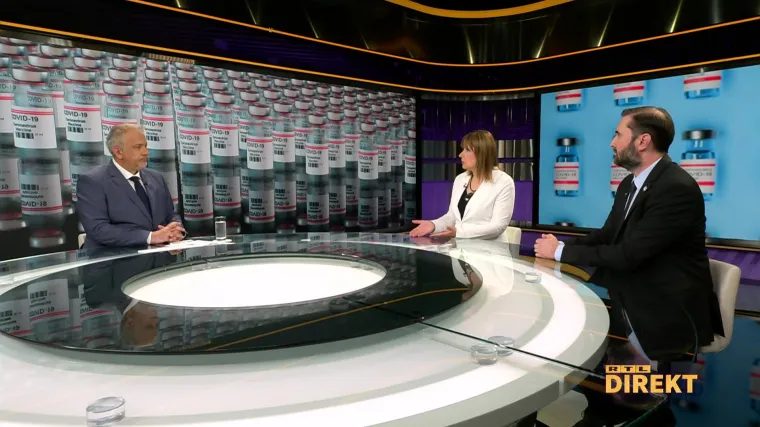 Gosti u RTL Direktu: 'Znate li &scaron;to nam govori to da se u Hrvatskoj cijepilo 45% odraslih, a u Austriji, Njemačkoj, Mađarskoj 60%?'