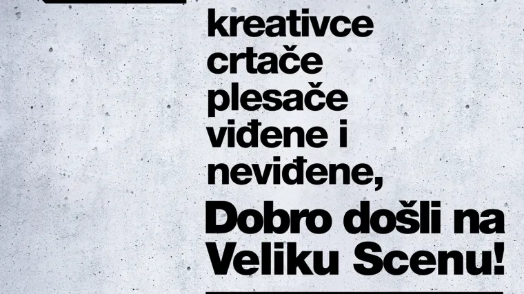 Regionalna web platforma Velika Scena promovira mlade umjetnike i kreativce