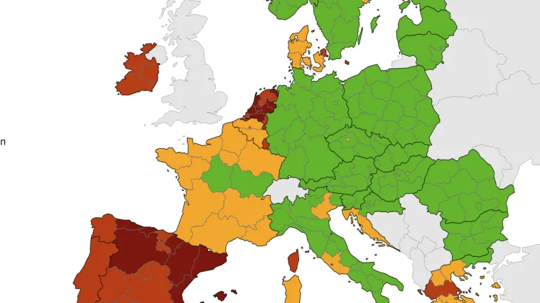 Objavljena je nova koronakarta. Puno je promjena, ali hrvatska obala je i dalje narančasta