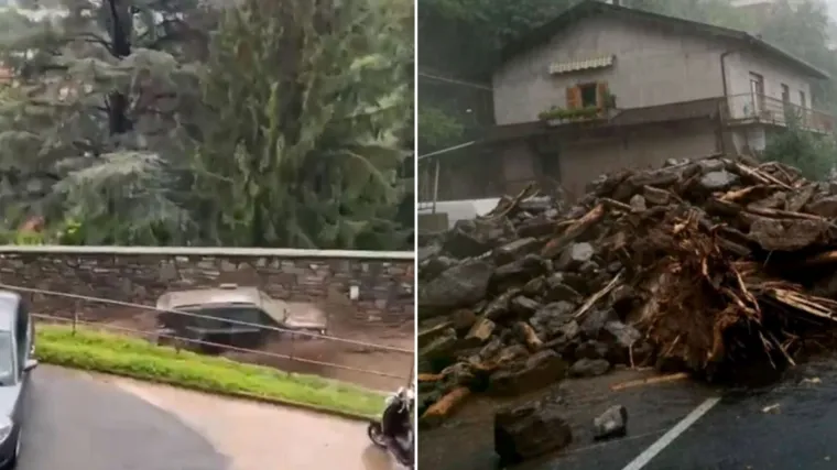 VIDEO U Italiji vrijeme ne miruje: Haraju oluje, poplave, tuča zaustavlja promet - uni&scaron;tene su kuće, automobili