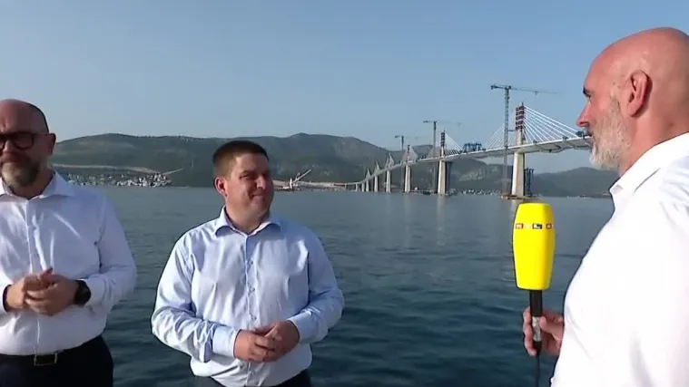 Ministar Butković: 'Neće biti naplate cestarine i mostarine na Pelje&scaron;kom mostu - nikada. Znamo &scaron;to on znači za Hrvatsku'