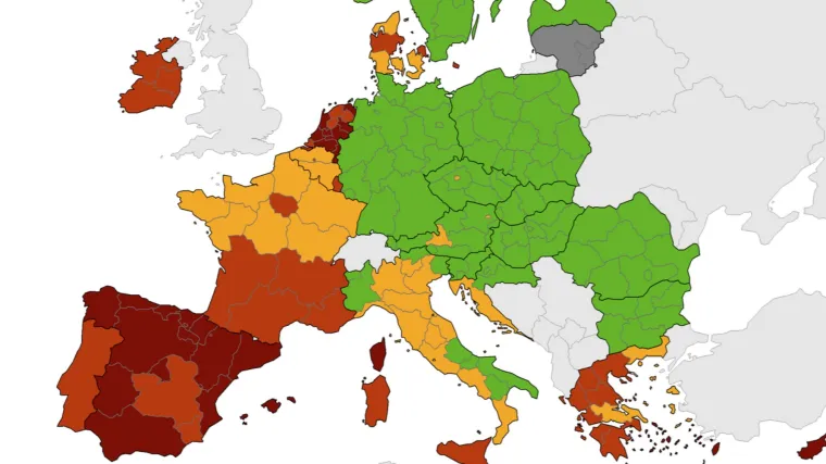 Objavljena nova korona-karta Europe: Hrvatska obala ostala narančasta, njezina konkurencija na Mediteranu u problemima