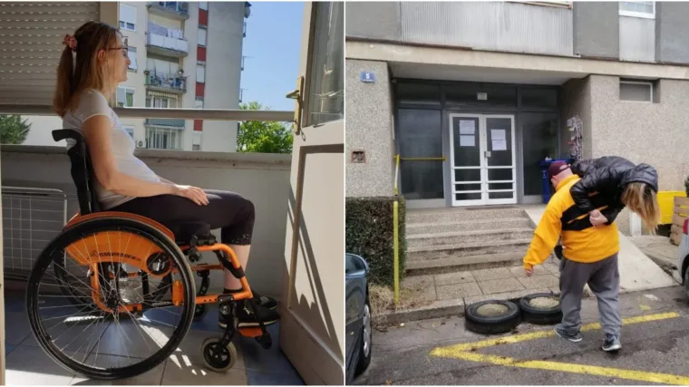 Uz bolest i invalidska kolica, Danijelina želja je izlazak iz stana u kojem je godinama zatočena: 'Prijatelj me nosi preko ramena i tako uđem u stan'