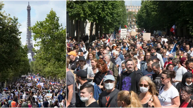 Protiv epidemiolo&scaron;kih mjera okupilo se vi&scaron;e od 200 tisuća prosvjednika treći vikend zaredom: 'Nisam ni zamorac ni QR kod'