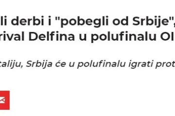 Pogledajte što srpski mediji pišu o porazu hrvatskih vaterpolista na Igrama