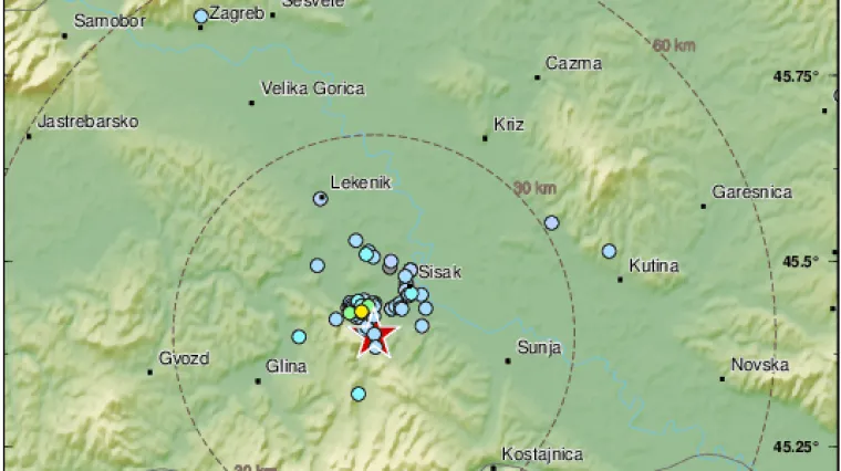 Jo&scaron; jedan potres na Banovini: Seizmografi su zabilježili 3,7 prema Richteru