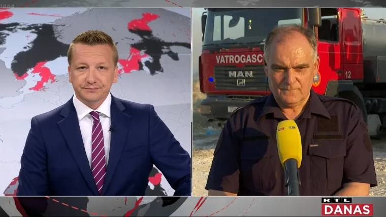 Boban za RTL: 'Nema ugroženih obiteljskih kuća. Uzrok se ne zna, gori oko 500 hektara'