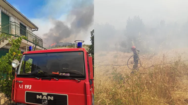 Situacija na požari&scaron;tu kod Segeta Gornjeg trenutno je puno bolja, vatrogasni zapovjednik: 'Tijekom noći je vatra zaprijetila i objektima'