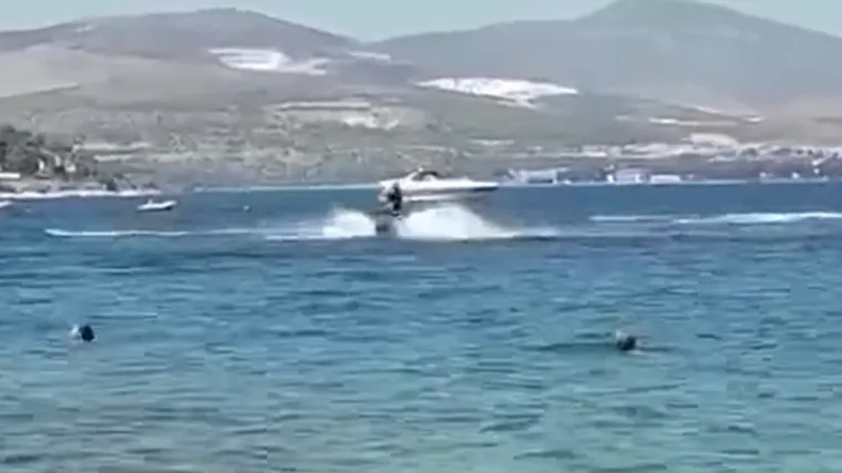 VIDEO Jet skijem uletio među kupače i divljao svega desetak metara od plaže na Čiovu