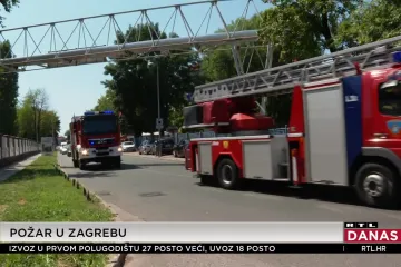 Na Trešnjevci se zapalio rashladni uređaj unutar Toplane