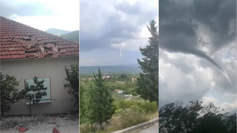 Snažno nevrijeme pogodilo obalu: Pristižu prve snimke, a pojavile su se i pijavice