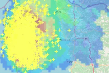 Opasno grmljavinsko nevrijeme stiglo je do Istre: 'Izgledalo je kao pijavica koju sam do sada vidjela samo na slikama'