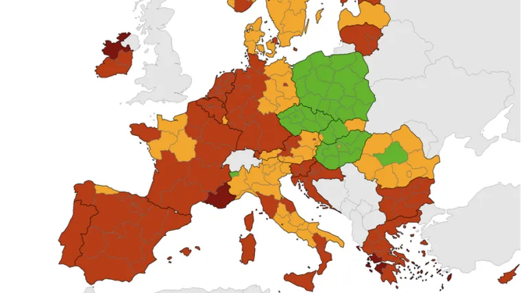 Objavljena nova koronakarta: Cijela Hrvatska nalazi se u crvenom