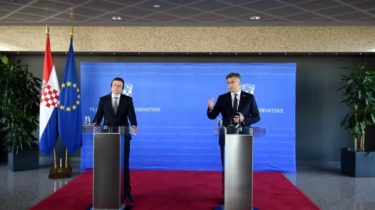 Plenković nakon sastanka s potpredsjednikom EK: 'Usvojit ćemo euro na vrijeme. Referenduma neće biti'