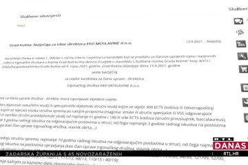 Obračun u Kutini: Gradonačelnik smjenjuje direktoricu, USKOK pročešljao Grad i tvrtku!