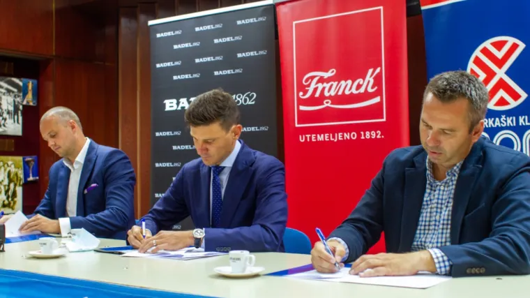 Cibona je svečano potpisala sponzorski ugovori s Franckom, Badelom 1862 i Kra&scaron;em