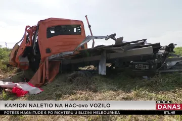 Kamion naletio na HAC-ovo vozilo