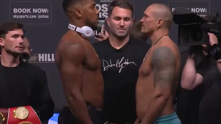 Joshua i Usik odradili vaganje, Ukrajinac nikad teži ulazi u ring, pogledajte kako je izgledalo njihovo posljednje sučeljavanje