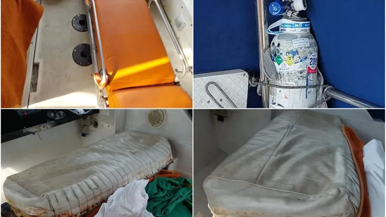 Objavljene &scaron;okantne fotografije glisera za prijevoz bolesnika: 'U potpunom je raspadu, opasan, bez lera...'