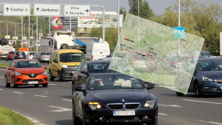 Zagrepčani, u nedjelju nemojte nikamo autom: Ova karta pokazuje gdje će sve zatvoriti promet, a o svemu se oglasila i policija