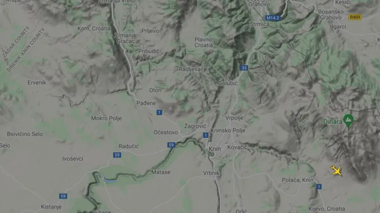 Privatni zrakoplov prisilno sletio kod Knina, nema ozlijeđenih: Navodno je ostao bez goriva