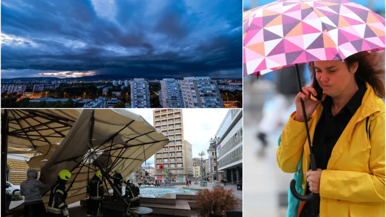 Kiša, orkanski udari bure, hladnoća, a prijete bujične i urbane poplave: 'Treba biti na oprezu!'