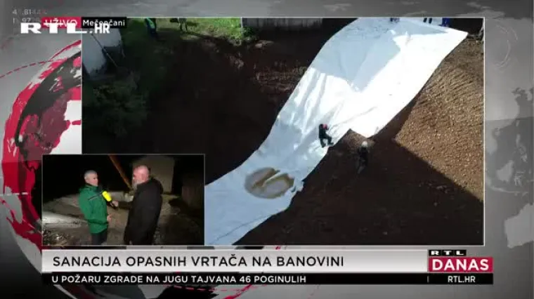 U Mečenčanima traje sanacija vrtača, direktor Hrvatskih voda: 'Cilj je sve zavr&scaron;iti u mjesec dana'