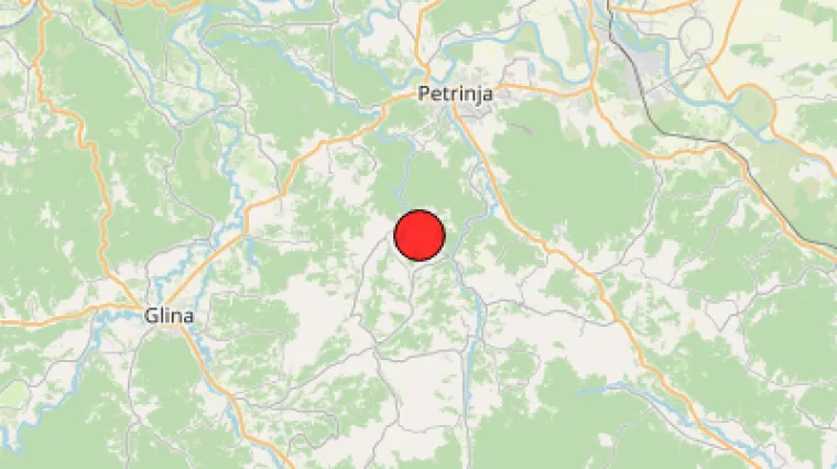 Slab potres magnitude 2,6 prema Richteru udario blizu Petrinje: 'Ovaj je dobro zagrmio...'