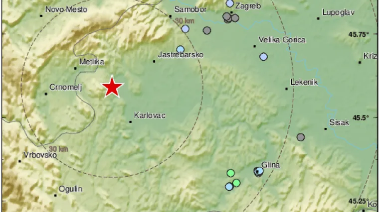 Potres od 2,7 po Richteru kod Gline uznemirio građane: 'Kao da je bomba eksplodirala!'