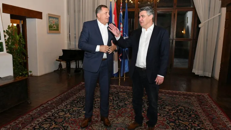 Milanović večeras objavio da je danas na Pantovčaku ugostio Milorada Dodika