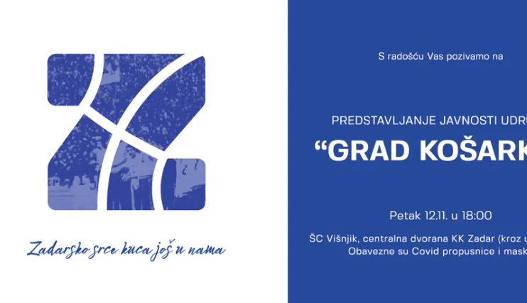 Udruga Grad ko&scaron;arke: Srcem, transparentno i stručno radit ćemo u korist ko&scaron;arke, kluba i grada