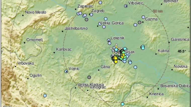 Dva nova potresa zatresla Banovinu, građani su uznemireni: 'Kao dvije eksplozije! Užas!'