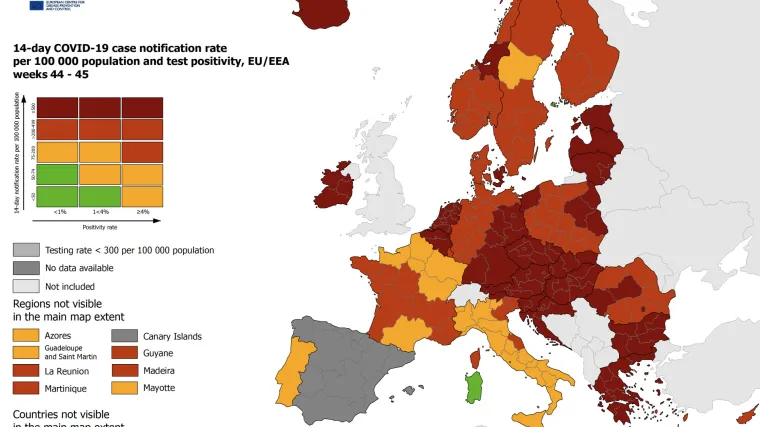 Objavljena nova koronakarta: Hrvatska stoji i dalje jednako lo&scaron;e, najveći dio Europe 'u crvenom'