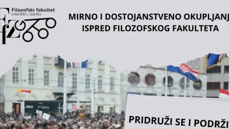 Studenti za danas najavili prosvjed zbog COVID potvrda pred Filozofskim fakultetom u Zagrebu