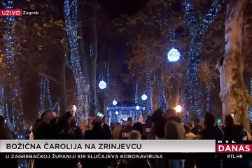 Događaj koji označava početak zagrebačkog Adventa: Pogledajte kako je izgledalo paljenje 25 tisuća lampica na Zrinjvecu