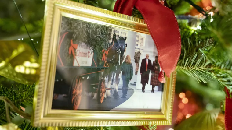 Na božićnom drvcu Bidenovih na&scaron;lo se ne&scaron;to neobično - fotografija obitelji Trump