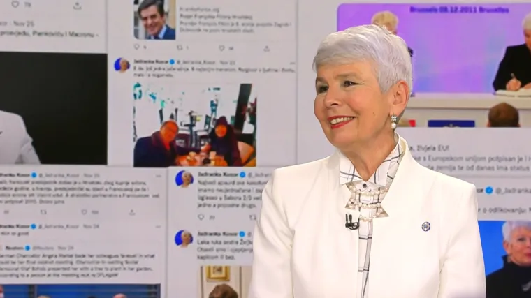 Nakon odlikovanja, go&scaron;ća Direkta Jadranka Kosor progovorila o Milanoviću: 'Svi ti koji ga tap&scaron;u po ramenu, neće glasati za njega'