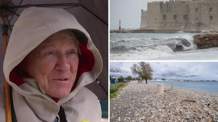U Dalmaciji vjetar čupao stabla i dizao valove visine trokatnice, Pere iz Dubrovnika zna: Dok je jugo, nema odlučivanja