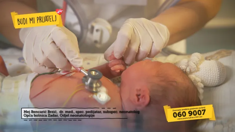 Budi mi prijatelj: Prijevremeno rođene bebe iz OB Zadar nas trebaju - pomozite u nabavi novog mobilnog RTG uređaja!