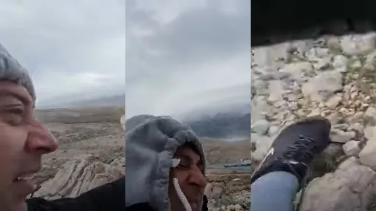 Lovac na oluje snimao buru koja hara Kvarnerom: 'Bacilo me na tlo, slomilo mjerač'