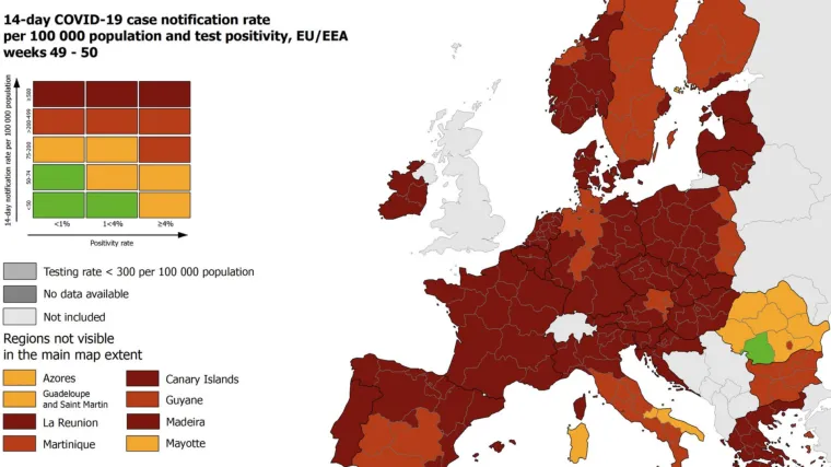 Objavljena nova koronakarta: Hrvatska stoji loše, kao i većina Europe. Najbolja situacija je u - Rumunjskoj