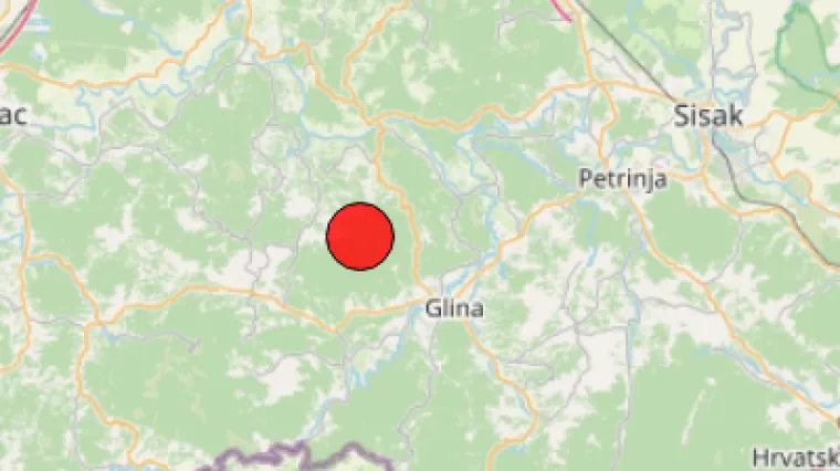 U razmaku od 20 minuta, potres i u Sloveniji, ali i Hrvatskoj: Okolica Gline zatresla se 3,1 po Richteru
