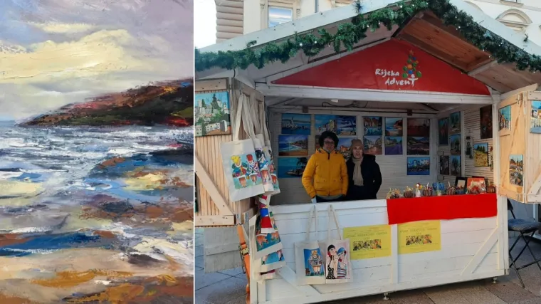 SRAMOTAN ČIN Žena ukrala sliku sa &scaron;tanda Udruge SKANI kreativni centar 50+ na Korzu