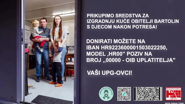 Žive u kontejneru koji proki&scaron;njava: Obitelj Bartolin u potresu je ostala bez svega i hitno im je potrebna pomoć