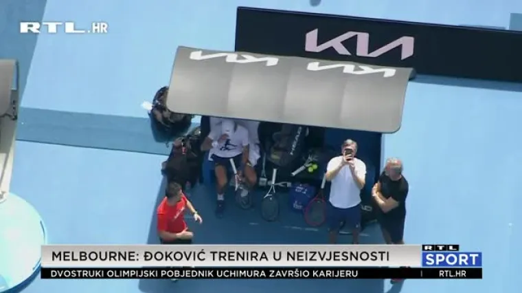 VIDEO - Đoković i Ivani&scaron;ević na treningu skužili dron koji ih snima: Nisu ostali dužni...