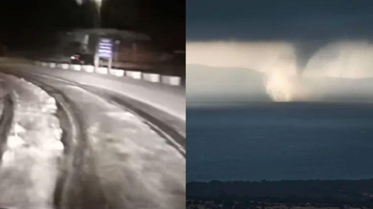 Tijekom noći nevrijeme zahvatilo sjever Dalmacije: Padala je jaka tuča, na moru zabilježena pijavica