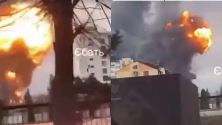 VIDEO Rusi granatirali zračnu luku na jugozapadu Ukrajine! Odjekuju sirene, sve je u dimu