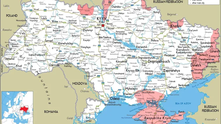 Ruska invazija na Ukrajinu traje gotovo 15 sati: Koliko je teritorija Rusija zauzela pokazuje karta kolektiva koji se bavi ratom