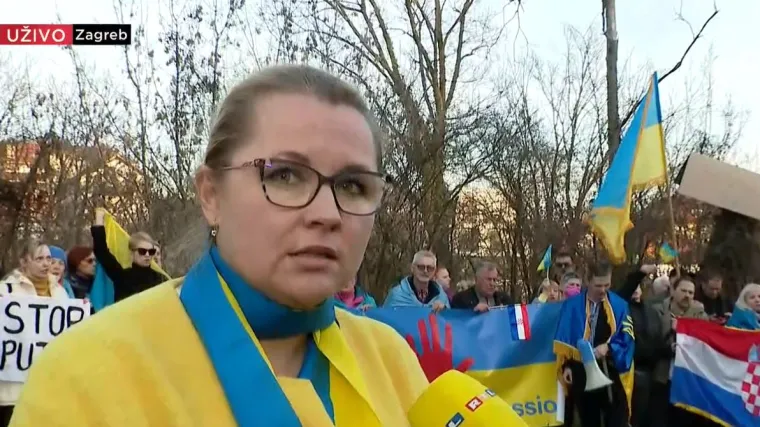 Predsjednica Ukrajinske zajednice grada Zagreba: 'Nadamo se da će ruski narod obuzdati svoje vlastodr&scaron;ce'