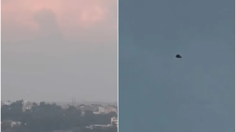 NLO trokutastog oblika dva puna sata lebdio iznad glavnog grada : 'Još uvijek ne znam što sam to točno snimio'